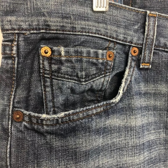 Lucky Brand Mens Classic Straight Jeans Blue Pockets Dark Wash Denim USA 36 - Picture 3 of 12